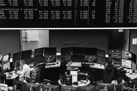 Meist läuft auf dem Parkett nicht viel – der Handel findet größtenteils digital statt