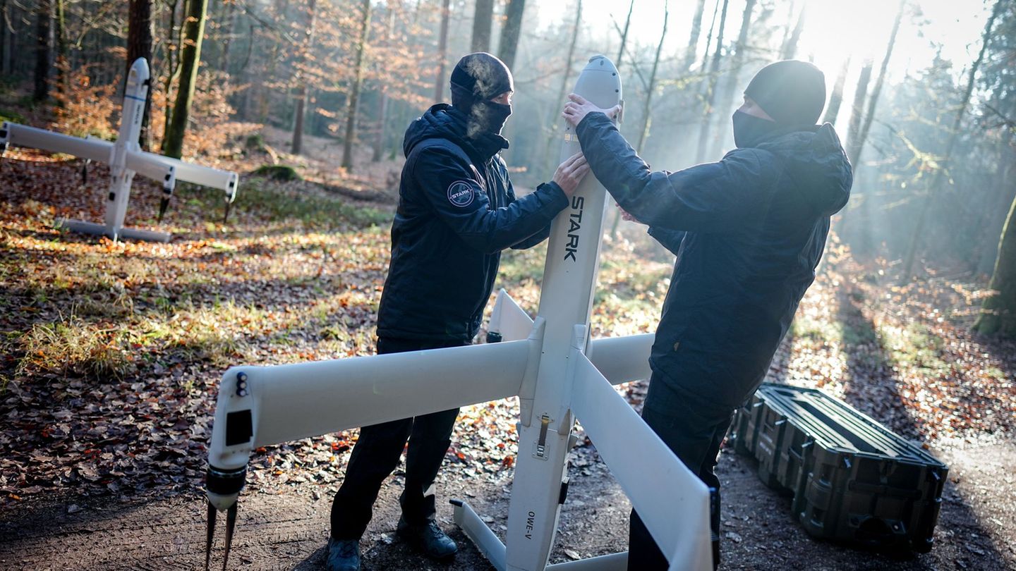 Drohnenwaffe "Virtus" Foto: Kay Nietfeld/dpa