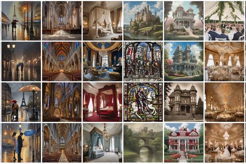 Die KI generierte im Experiment früher oder später ähnliche Motive. Foto: -/Hintze et al./Patterns/dpa