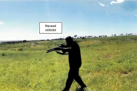 Einer der Attentäter beim Schusswaffen-Training