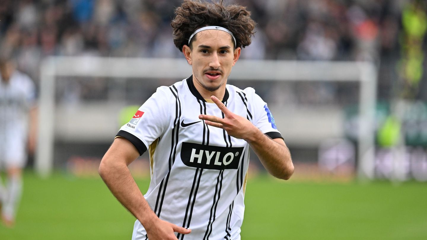 Jason Ceka wechselt auf Leihbasis von der SV Elversberg zu Dynamo Dresden. (Archivbild) Foto: Harald Tittel/dpa