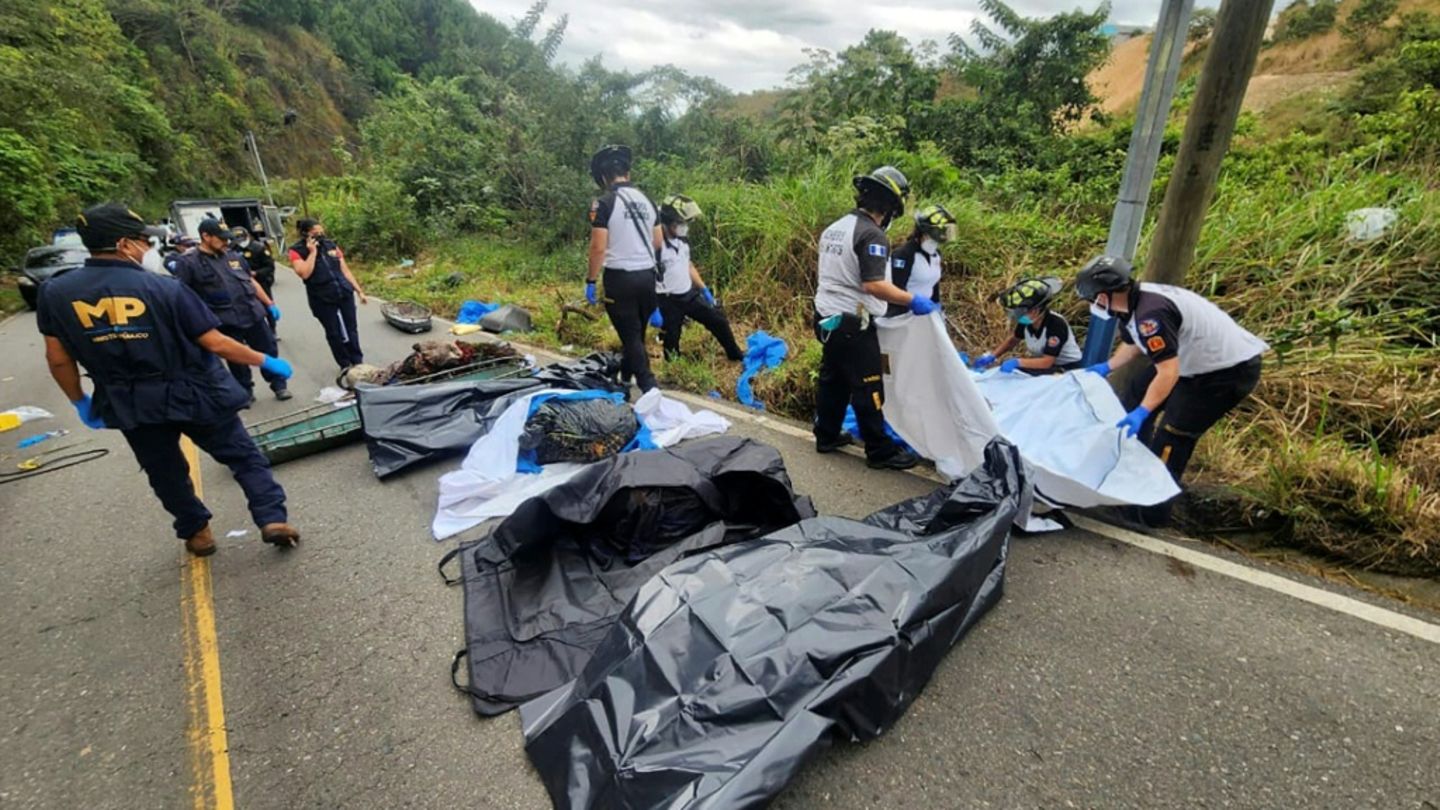 Nahe Guatemala-Stadt gefundene Leichen