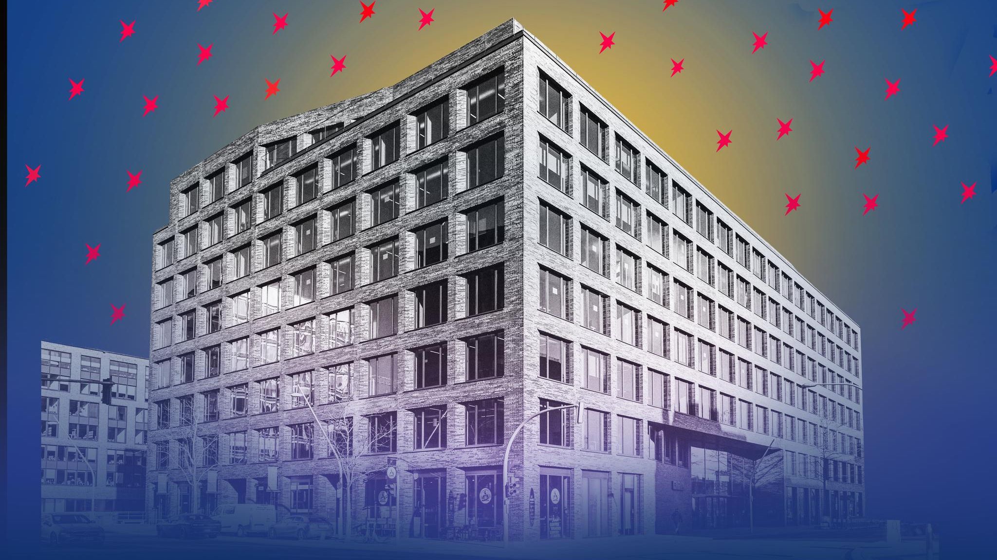 Kollage: Die Sternredaktion von Außen