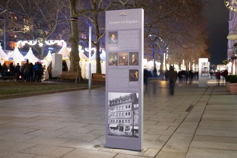 In Dresden ist eine weitere Stele auf dem geplanten Caspar-David-Friedrich eingeweiht worden. Foto: Sebastian Kahnert/dpa