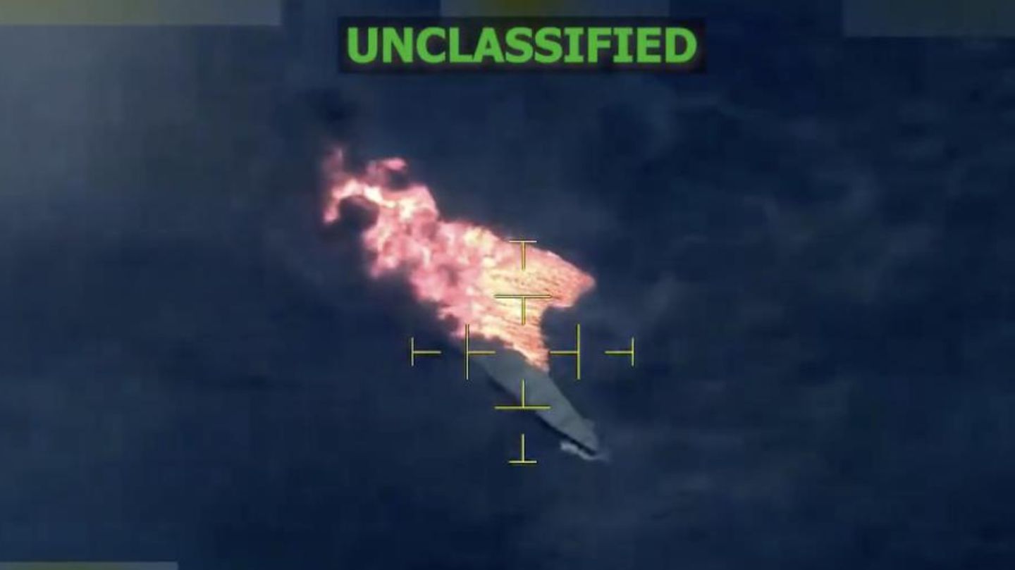 Videoclip, der den Angriff aus der Vogelperspektive zeigen soll