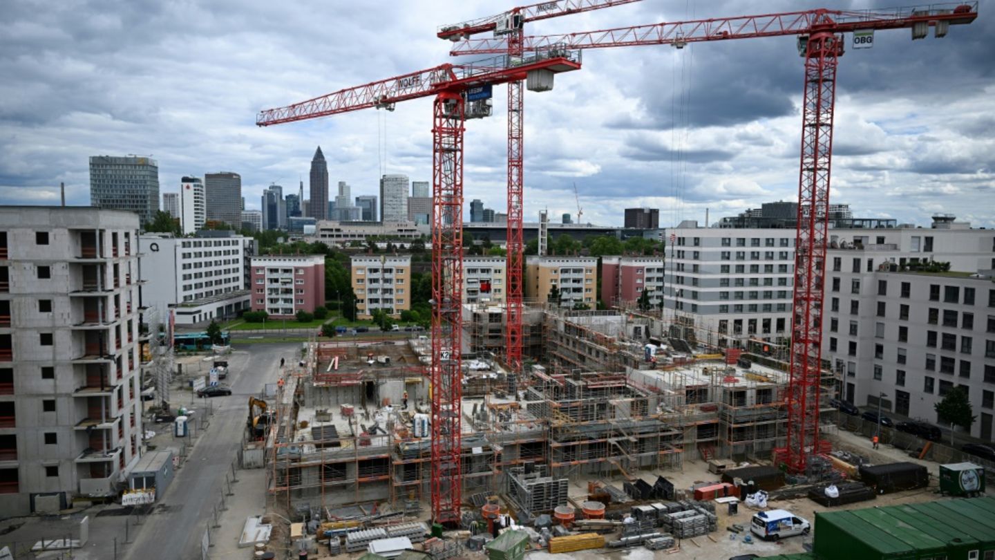 Bau von Neubauwohnungen in Frankfurt