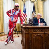 Kid Rock und Donald Trump im Oval Office des Weißen Hauses