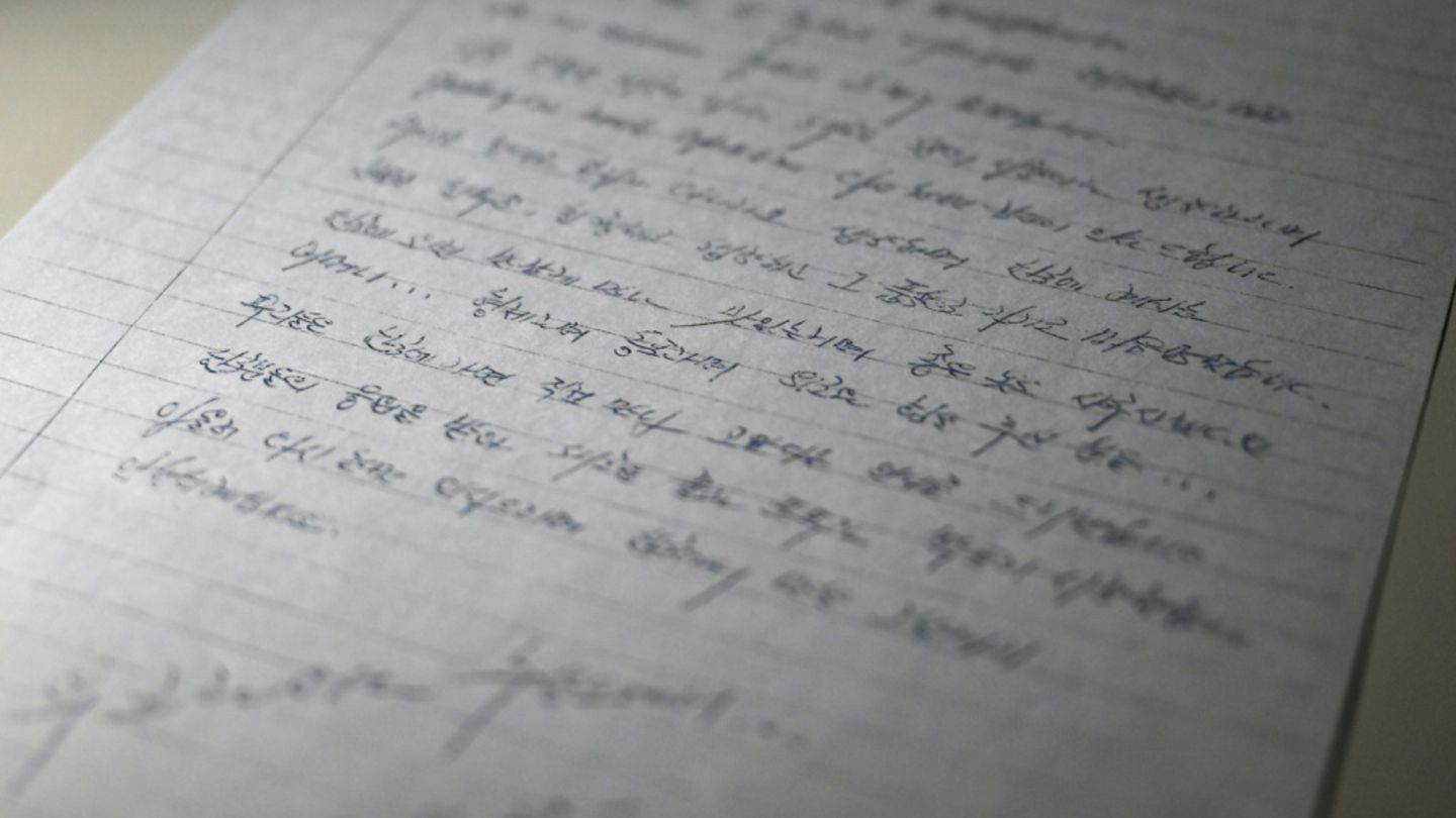 Kopie des Briefes von zwei nordkoreanischen Kriegsgefangenen
