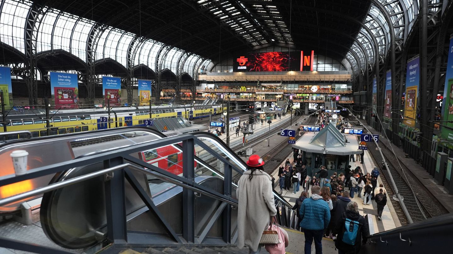 Im Hamburg werden laut Statistik mehr Züge und Bahnhofwände beschmiert. (Archivbild) Foto: Marcus Brandt/dpa