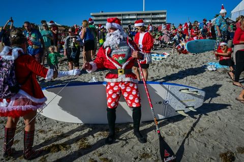 Surfen zu Weihnachten