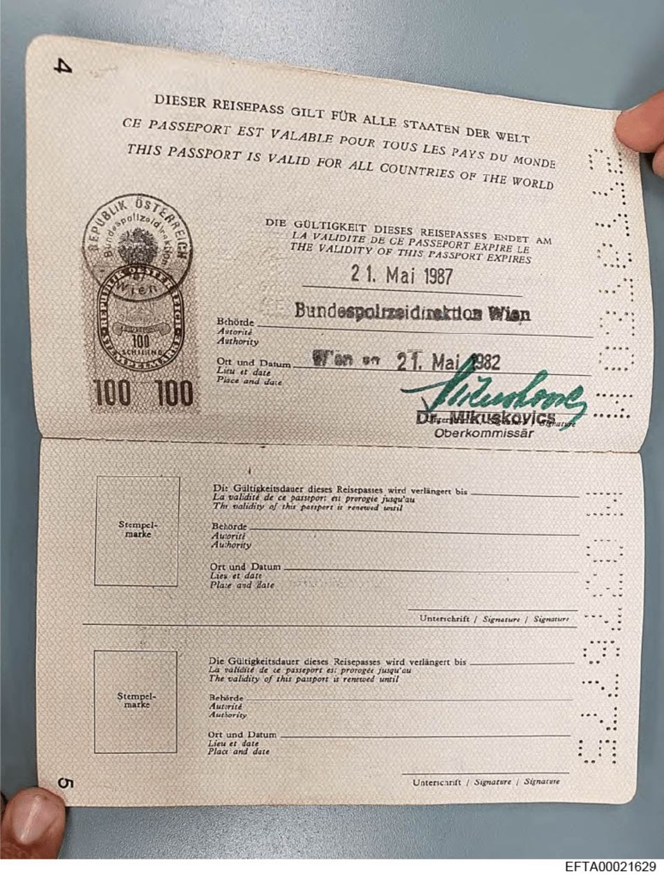 Ausstellungsdatum, Gültigkeit, Unterschrift: Das "Reisedokument" aus den Epstein-Akten wirkt hochoffiziell – doch es gibt Hinweise, dass es sich um einen gefälschten Pass handelt