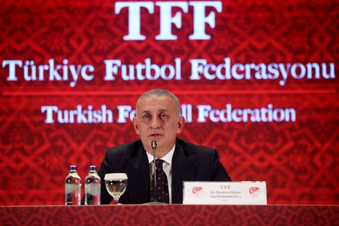 Hat Grund zur Sorge: Ibrahim Haciosmanoglu, Präsident des türkischen Fußballverbands. Foto: Samet Yalcin/DIA Photo/AP/dpa