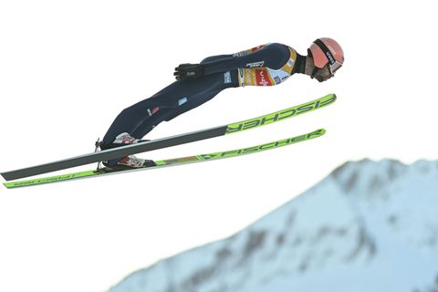 Pius Paschke im Dezember 2024 im Oberstdorf: Bei der letzten Vierschanzentournee war er der beste Deutsche, am Ende landete Paschke auf Platz sechs in der Gesamtwertung.