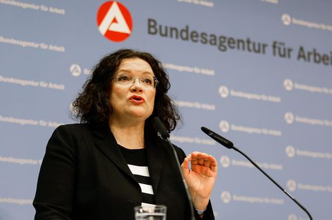 Andrea Nahles von der Bundesagentur für Arbeit