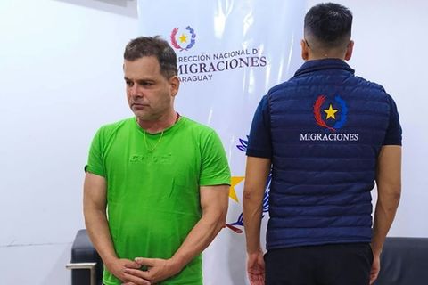 Der festgenommene Silvinei Vasques in Paraguay