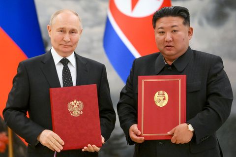 Nordkoreas Machthaber Kim Jong Un ist im vergangenen Jahr eine für das Land beispiellose Militärkooperation mit Russland eingega