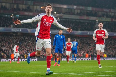 So sehen ihn die Arsenal-Fans am liebsten: Kai Havertz. (Archivbild) Foto: Kin Cheung/AP/dpa