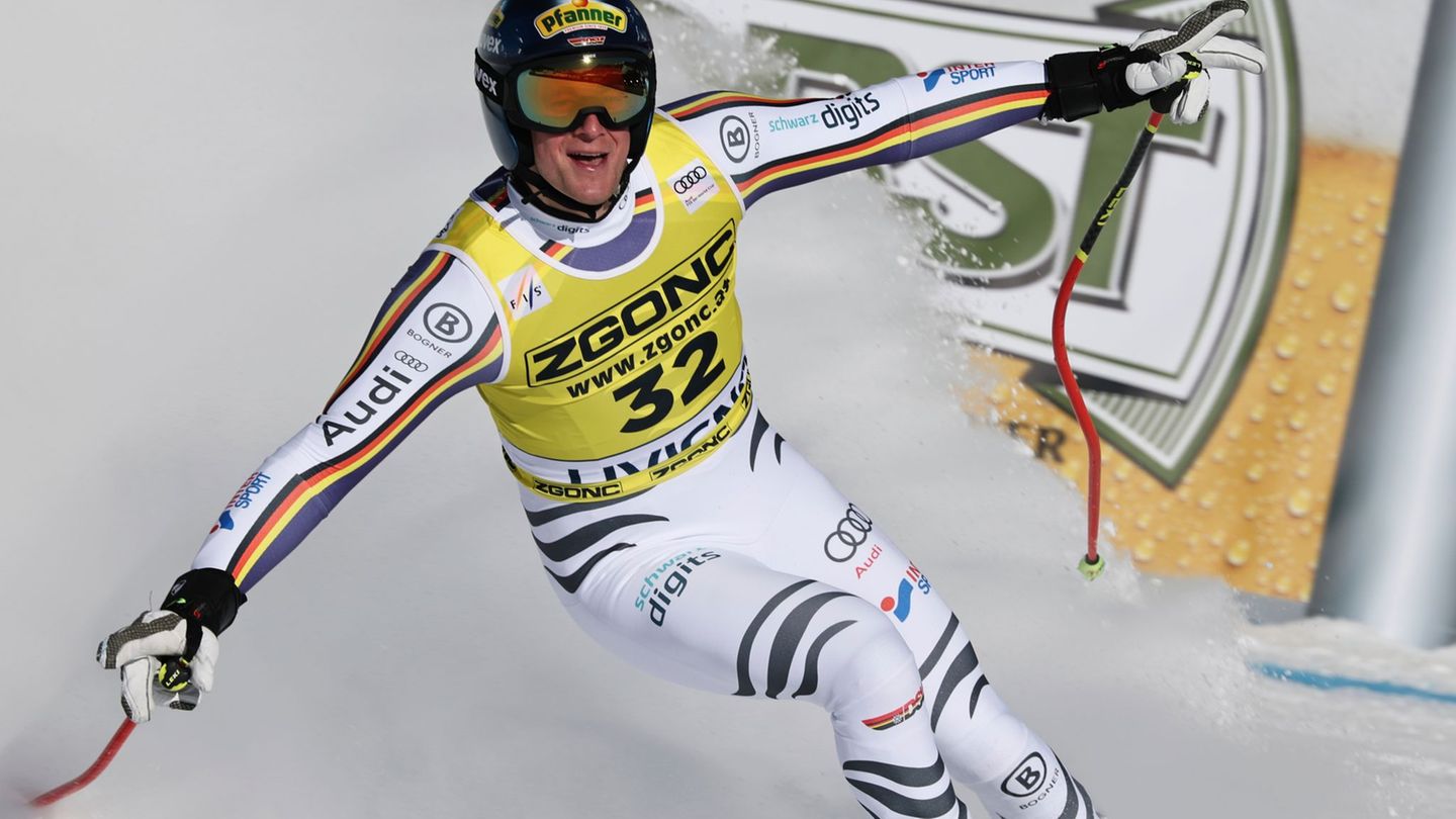 Simon Jocher sorgte in Livigno für eine deutsche Überraschung. Foto: Marco Trovati/AP/dpa
