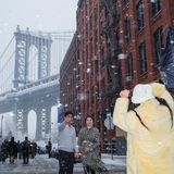 Touristen halten durch