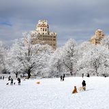 Central Park mit weißer Decke