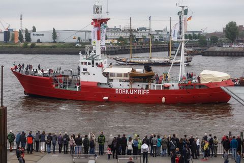 Die Bundesregierung will den Erhalt traditionsreiche Schiffe, wie das Feuerschiff "Borkumriff", mit einer Millionensumme fördern