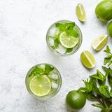 Zutaten für einen Virgin Mojito