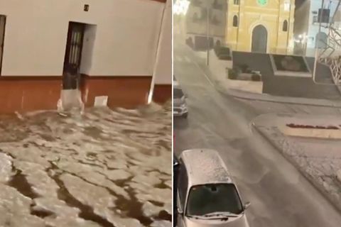 Heftige Regenfälle in Andalusien