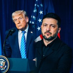 Donald Trump empfing Wolodymyr Selenskyj in seinem Golfclub in Mar-a-Lago in Florida