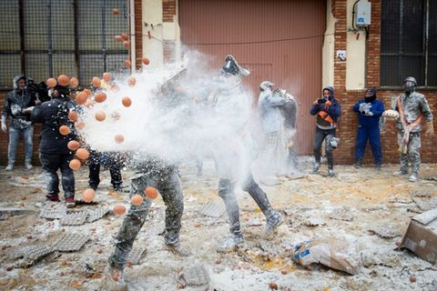 Eierschlacht zum Jahresende