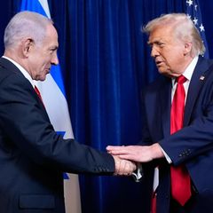 US-Präsident Donald Trump (r.) und Israels Regierungschef Benjamin Netanjahu trafen sich in Florida