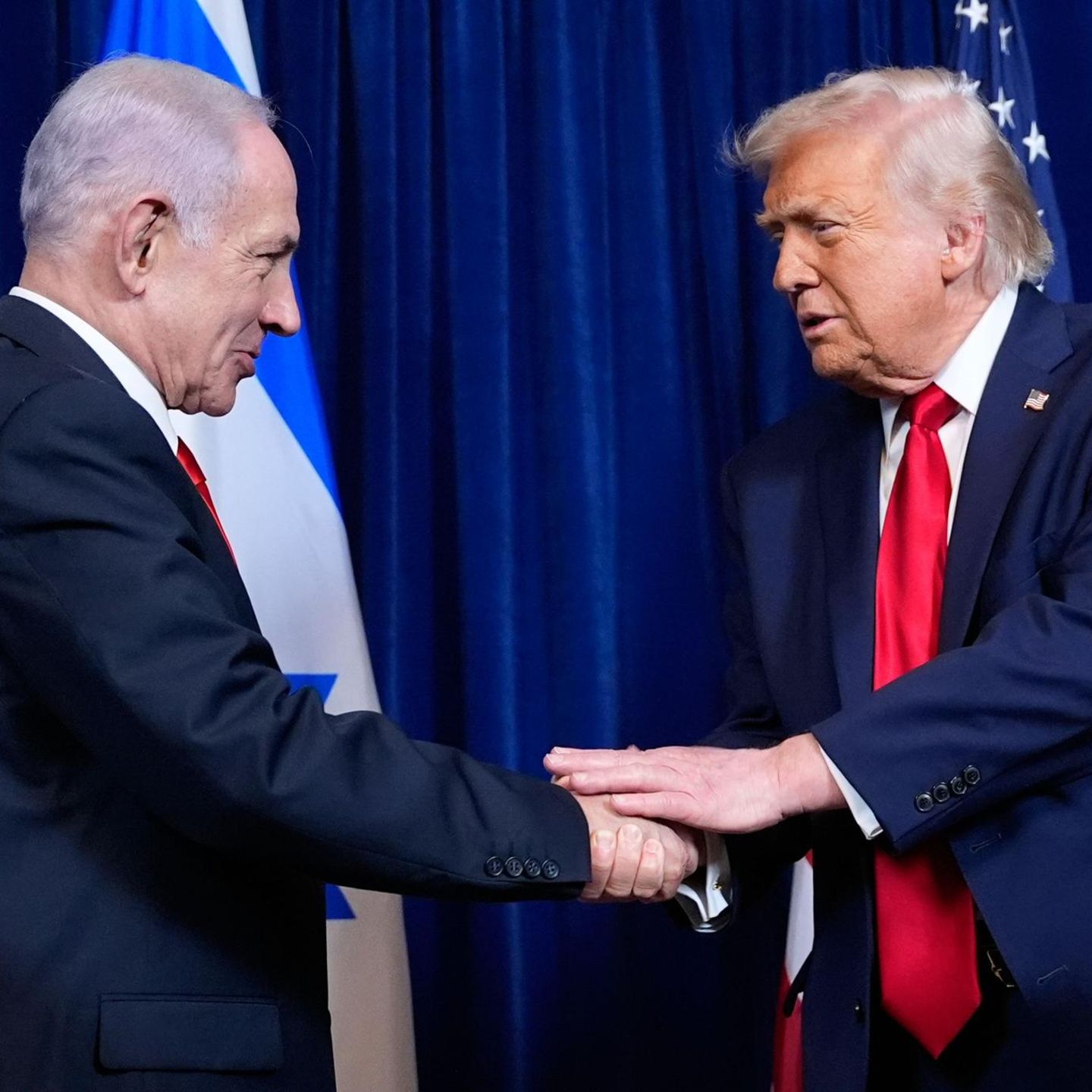 US-Präsident Donald Trump (r.) und Israels Regierungschef Benjamin Netanjahu trafen sich in Florida