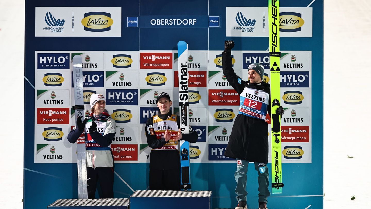 Hoffmann rückte unverhofft aufs Podium. Foto: Daniel Karmann/dpa