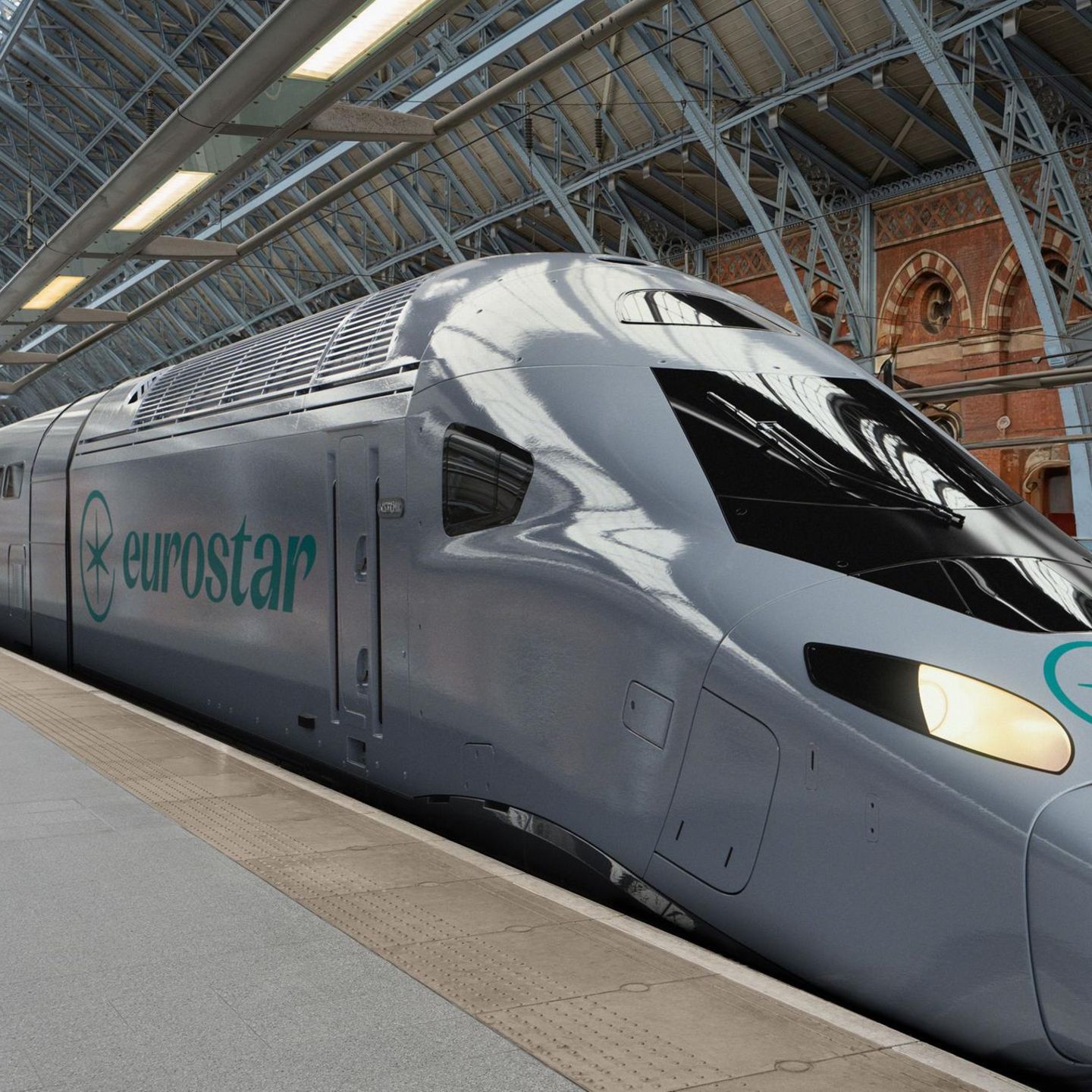 Eurostar-Zug am Bahnsteig