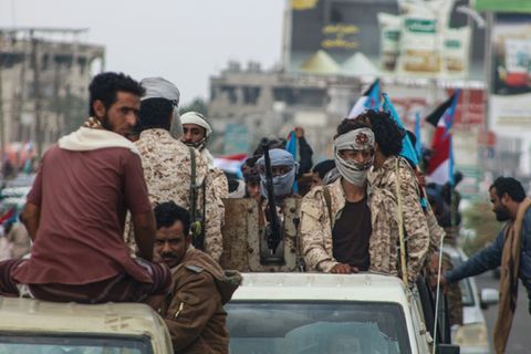Unterstützer des Südlichen Übergangsrats Mitte Dezember in Aden