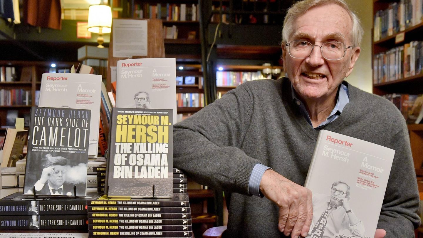 Seymour Hersh wurde 1937 als Sohn jüdischer Einwanderer aus Europa in Chicago geboren. Hier ist der Pulitzerpreis-Gewinner bei einer Veranstaltung im Jahr 2018 in Prag zu sehen