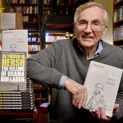 Seymour Hersh wurde 1937 als Sohn jüdischer Einwanderer aus Europa in Chicago geboren. Hier ist der Pulitzerpreis-Gewinner bei einer Veranstaltung im Jahr 2018 in Prag zu sehen