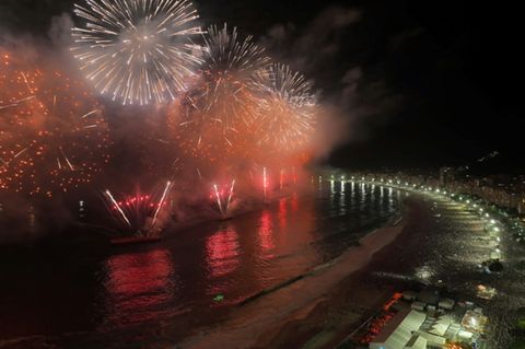 Feuerwerk über Rio de Janeiro