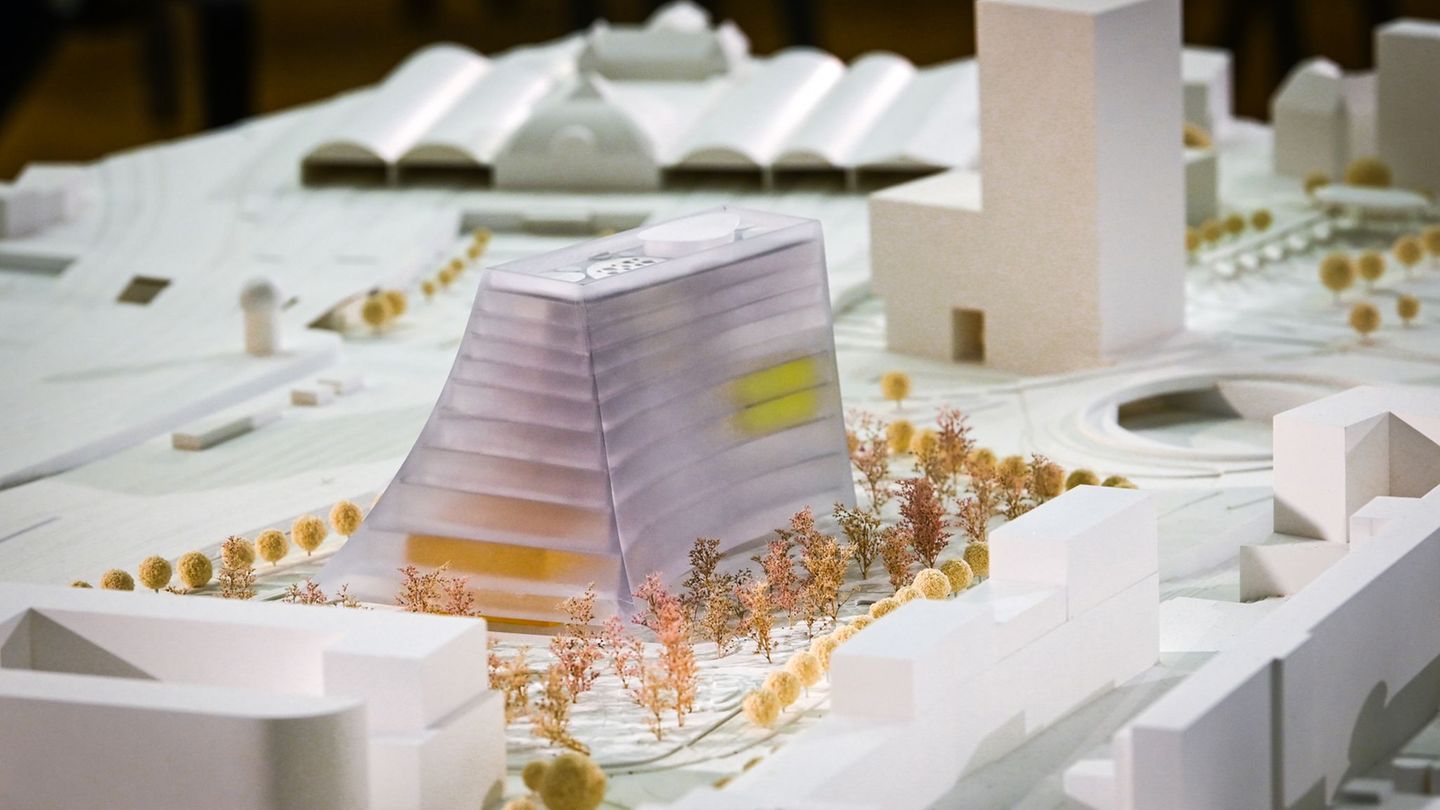 Das Zukunftszentrum in Halle soll ein besonderes Bauwerk werden. (Archivbild) Foto: Heiko Rebsch/dpa