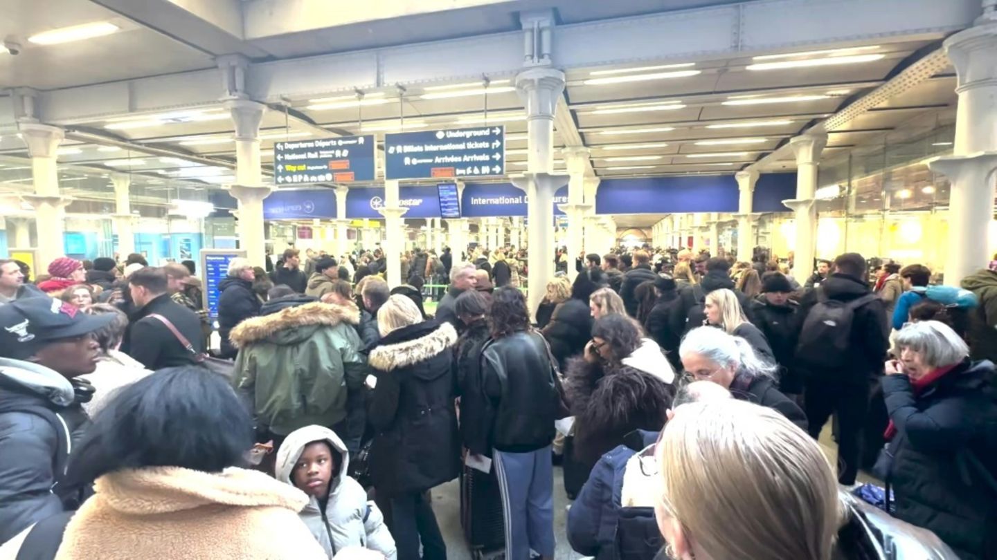 Gestrandete Eurostar-Passagiere in London