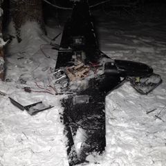 Ein Bild der ukrainischen Drohne vom Typ Tschaklun-B, die in der Nähe der Residenz Putins abgeschossen werden sein soll