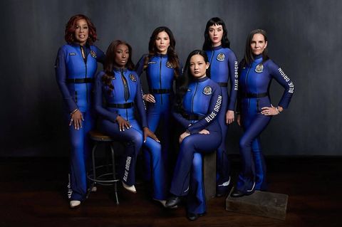 Die Crew der "Blue Origin"-Mission