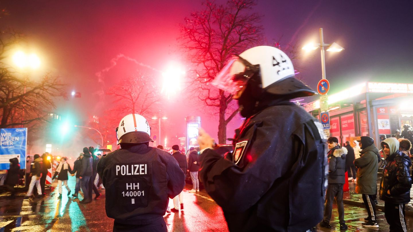 Zahlreiche Kräfte waren im Einsatz in Hamburg. Foto: Christian Charisius/dpa