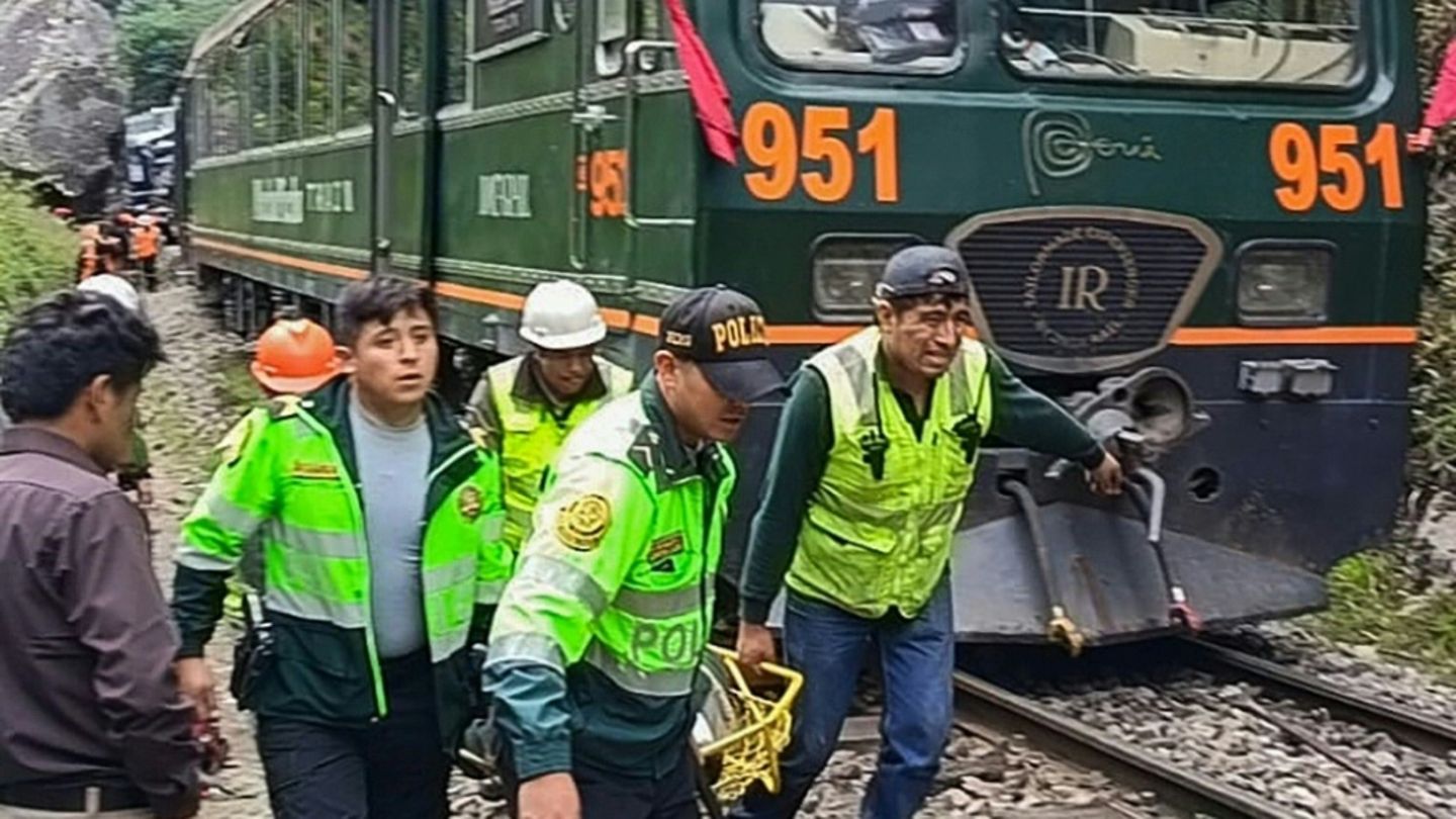 Rettungseinsatz nach dem Zugunglück