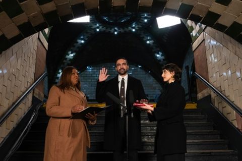 Amtseid in der U-Bahn