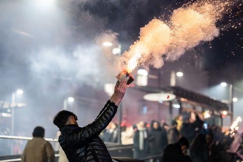Überall im Land wurden Sprengkörper gezündet. Foto: Silas Stein/dpa