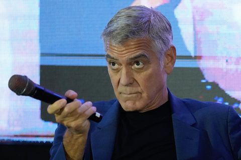 Hollywoodstar George Clooney ist nicht um eine Antwort verlegen, wenn der US-Präsident gegen ihn schießt. (Archivbild) Foto: Aar