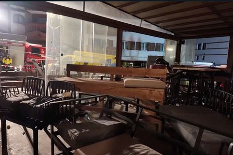 Das Innere der Bar in Crans-Montana nach dem Brand