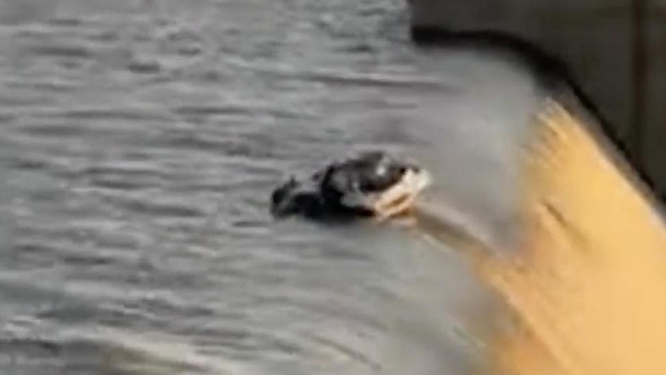 Männer ringen vor 40m tiefem Abgrund um ihr Leben