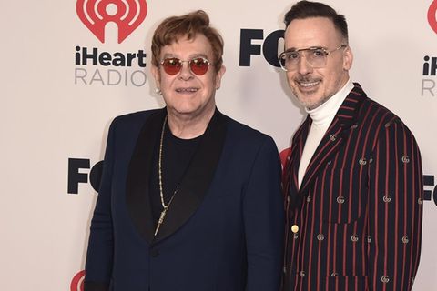 Elton John und David Furnish bei einem Event 2021.