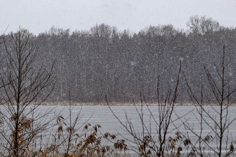 Schnee und Frost prägen das Wochenende in Berlin und Brandenburg – vielerorts sind Straßen und Wege winterlich glatt. Foto: Patr